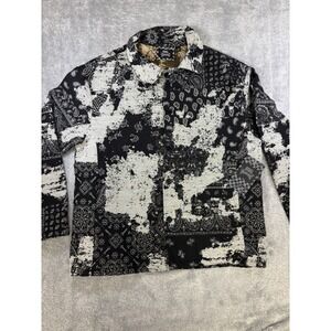 Rebel Vengeance Thick Tapestry Paisley Bandana Print Jacket Men's Small NWT 0737